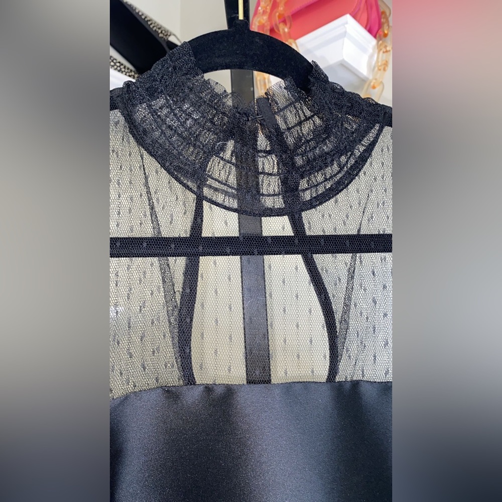 Sachin & Babi Noir Adelia Illusion Midi Dress - Picture 4 of 15